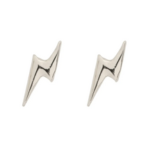 Load image into Gallery viewer, Lyse Small Lightning Stud Earrings
