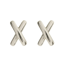 Load image into Gallery viewer, Dixie Cross Minimalistic Stud Earrings
