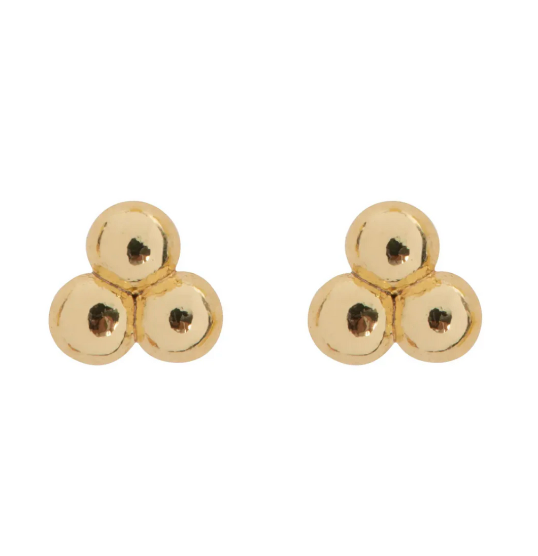 Agnes 3 Balls Small Stud Earrings