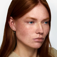 Load image into Gallery viewer, Brave Green Crystal Hoop Earrings
