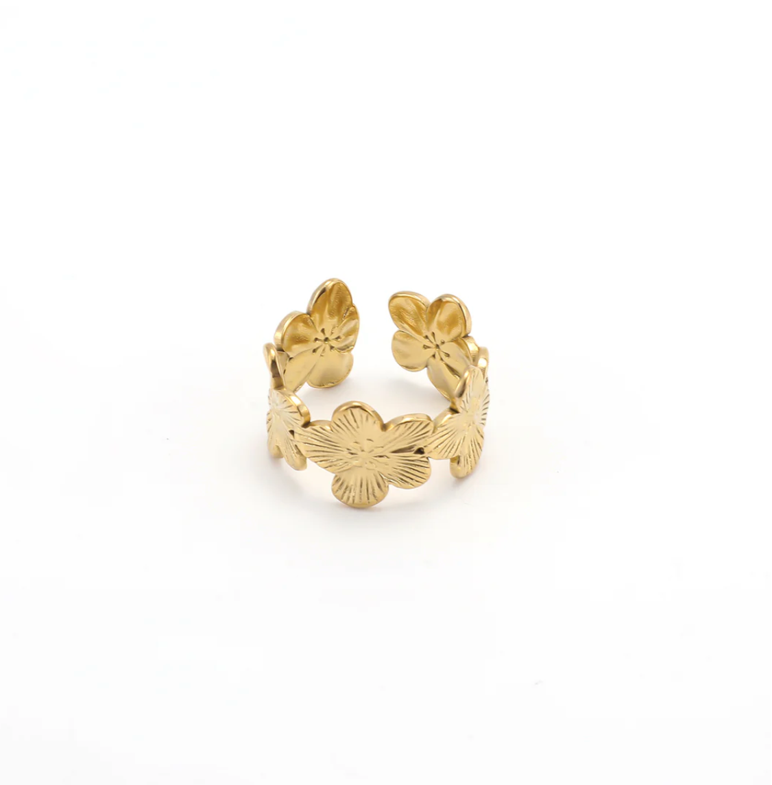 Coloured Ruta Rings Ruta Flower Adjustable Ring Stainless Steel – Timi of Sweden PH