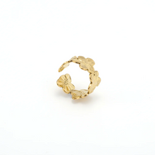 Load image into Gallery viewer, Ruta Flower Adjustable Ring Stainless Steel
