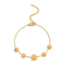 Load image into Gallery viewer, Fay Flower Chain Bracelet Stainless Steel
