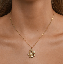Load image into Gallery viewer, Winry Irregular Dangling Flower Necklace Stainless Steel
