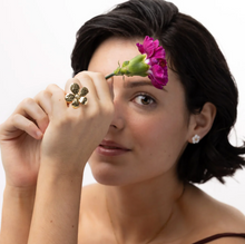 Load image into Gallery viewer, Filippa Flower Adjustable Ring
