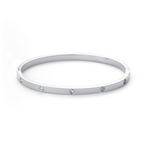 Load image into Gallery viewer, Fiona Crystal Bangle Bracelet Stainless Steel
