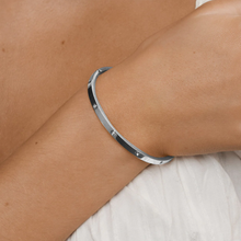 Load image into Gallery viewer, Fiona Crystal Bangle Bracelet Stainless Steel
