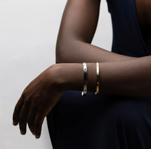 Load image into Gallery viewer, Fiona Crystal Bangle Bracelet Stainless Steel
