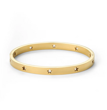 Load image into Gallery viewer, Leia Star Bangle Bracelet Stainless Steel
