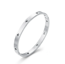 Load image into Gallery viewer, Leia Star Bangle Bracelet Stainless Steel
