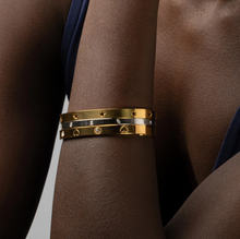 Load image into Gallery viewer, Leia Star Bangle Bracelet Stainless Steel
