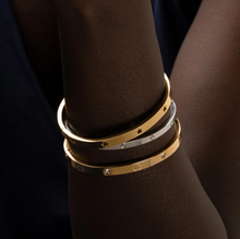Load image into Gallery viewer, Leia Star Bangle Bracelet Stainless Steel
