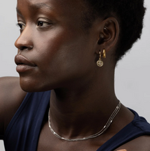Load image into Gallery viewer, Vivia Ribble Hoop Earrings Stainless Steel
