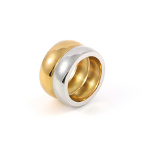 Load image into Gallery viewer, Nellie Double Dome Ring Stainless Steel
