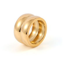 Load image into Gallery viewer, Nellie Double Dome Ring Stainless Steel
