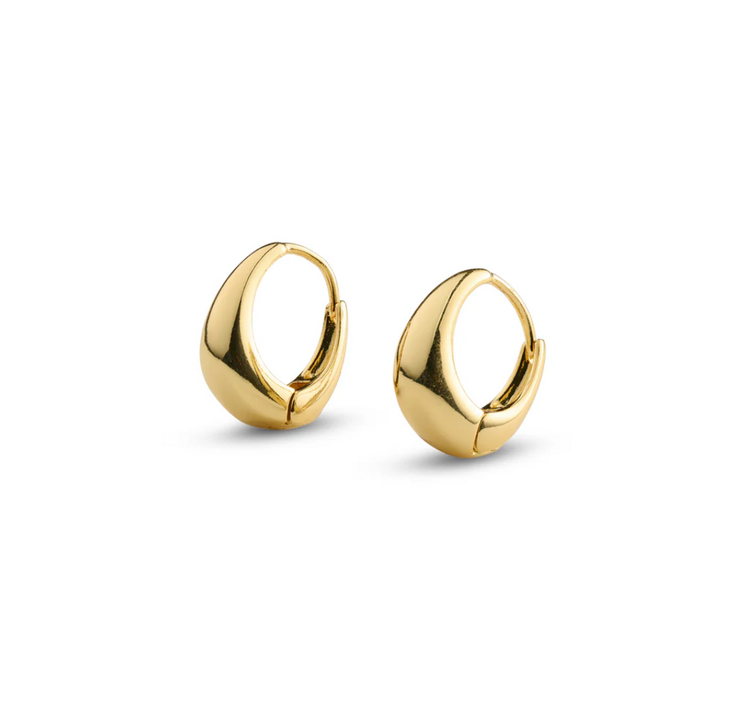 Hedvig Classic Wide Hoop Earrings Stainless Steel