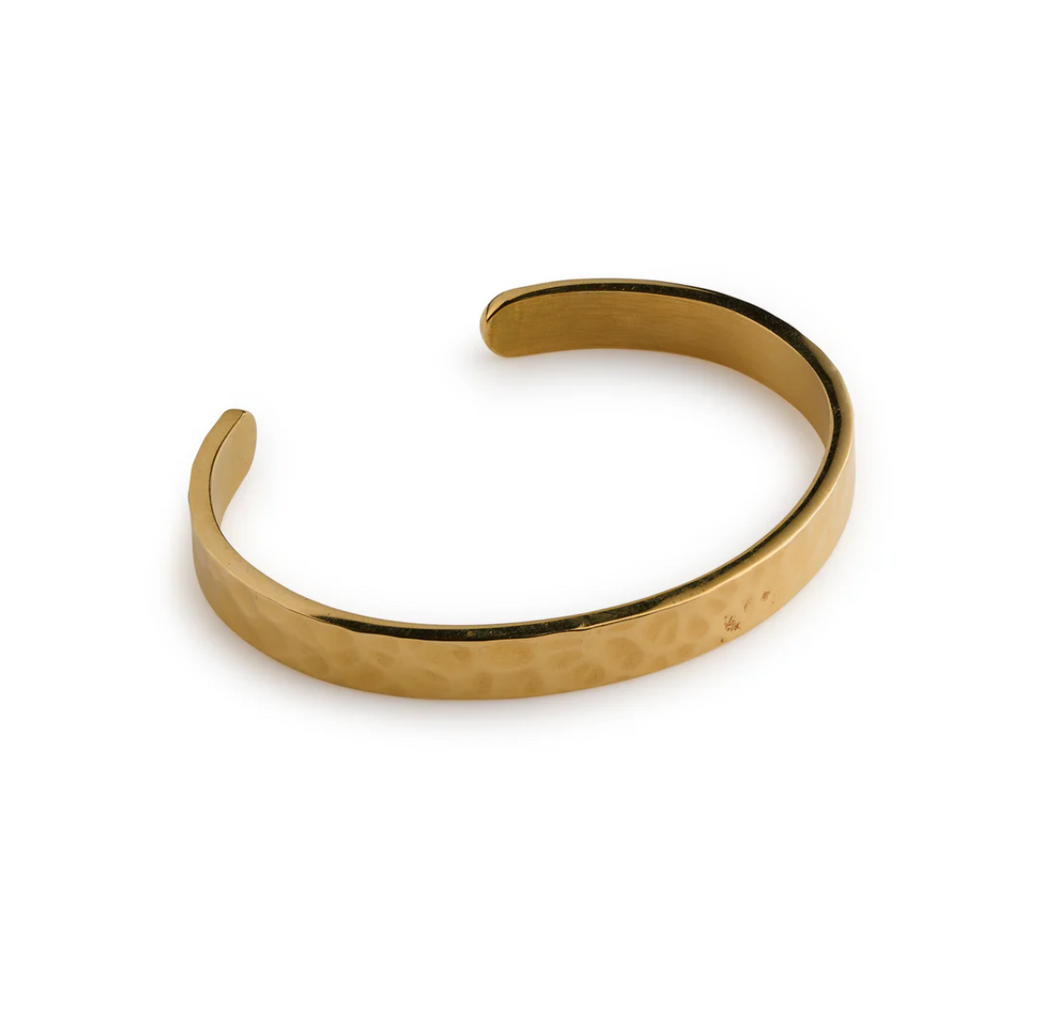 Kai Hammered Bangle Bracelet Stainless Steel