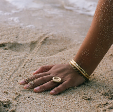 Load image into Gallery viewer, Ebba Seashell Adjustable Ring Stainless Steel
