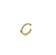 Load image into Gallery viewer, Arya Bubbly Green Crystal Ear Cuff
