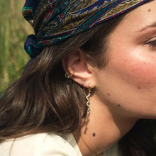Load image into Gallery viewer, Arya Bubbly Green Crystal Ear Cuff

