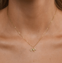 Load image into Gallery viewer, Quinn Leopard Charm Dangling Necklace
