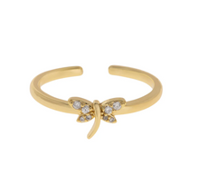 Load image into Gallery viewer, Noya Dragonfly Crystal Ring
