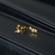 Load image into Gallery viewer, Skylar Star Climber Mini Earrings Stainless Steel
