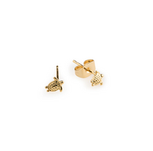 Load image into Gallery viewer, Lori Mini Turtle Stud Earrings
