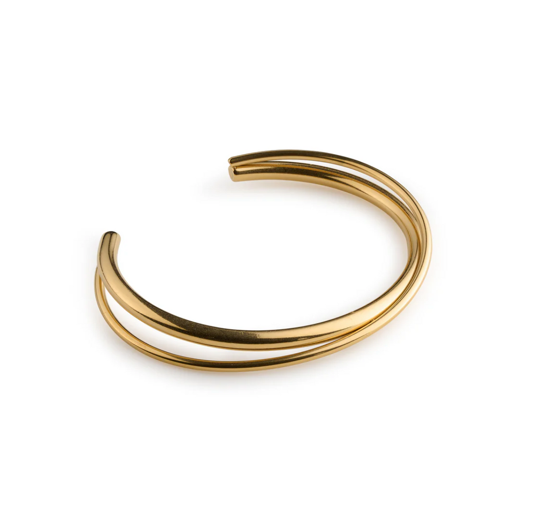 Elma Layered Bangle Bracelet Stainless Steel