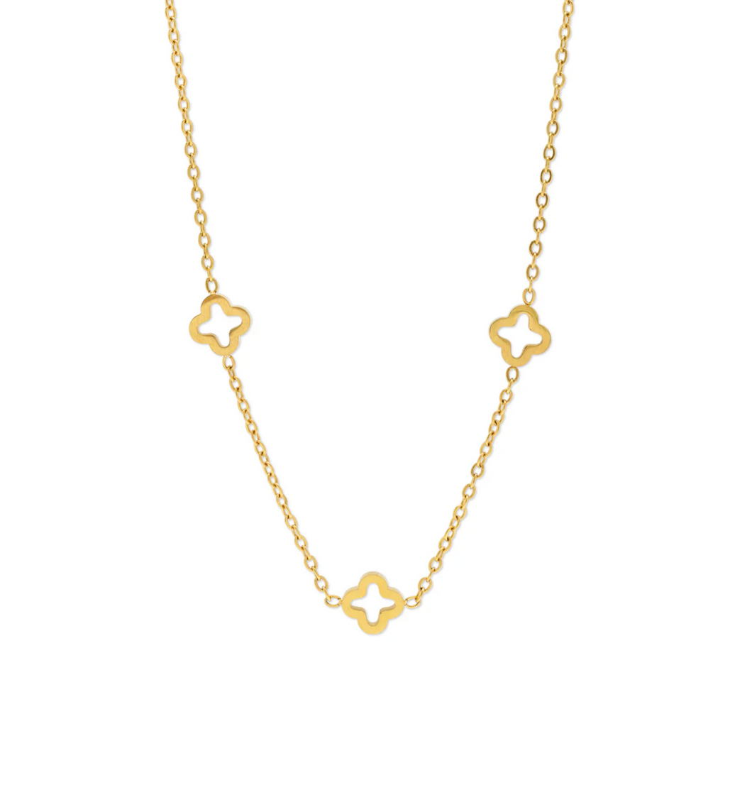 Jenna Clover Necklace Stainless Steel