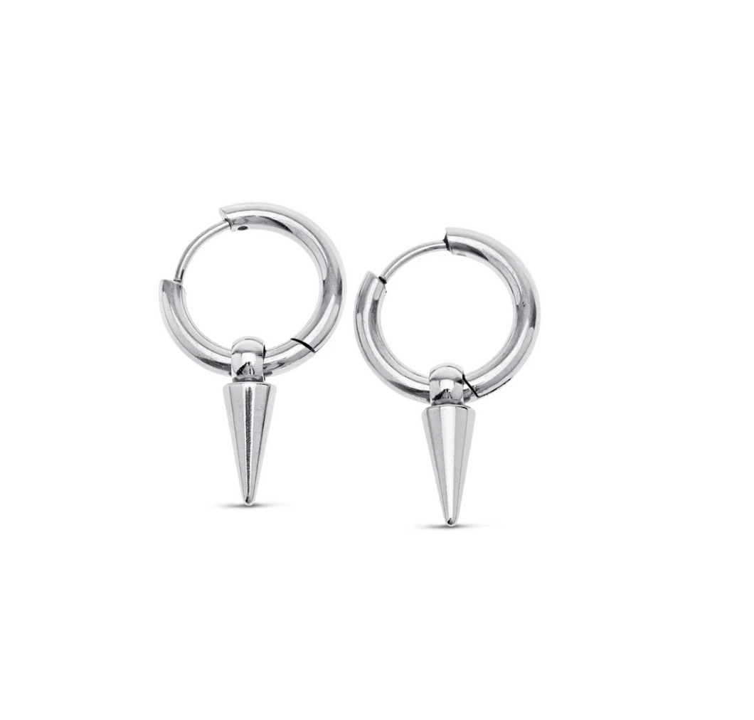 Pim Spike Hoop Earrings