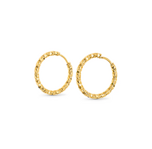 Load image into Gallery viewer, Torun Structure Hoop Earrings 20mm Stainless Steel
