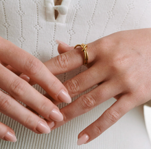 Load image into Gallery viewer, Poppy Knot Ring Stainless Steel
