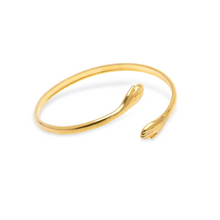 Load image into Gallery viewer, Petra Open Bangle Bracelet Stainless Steel
