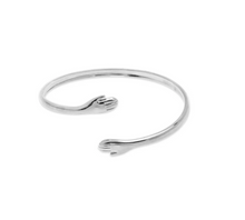 Load image into Gallery viewer, Petra Open Bangle Bracelet Stainless Steel
