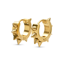 Load image into Gallery viewer, Elda Spike Hoop Earrings - Stainless steel
