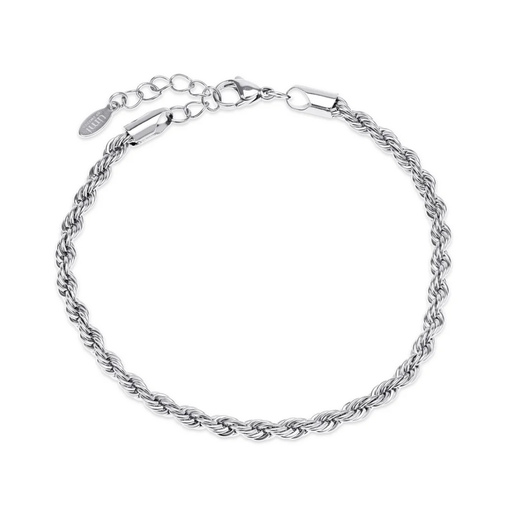 Gustav Rope Chain Bracelet Stainless Steel