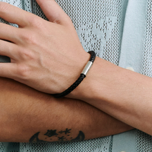 Load image into Gallery viewer, Oliver Leather Bracelet Stainless Steel
