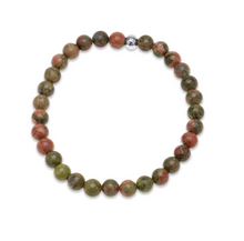 Load image into Gallery viewer, Erik Stone Bead Bracelet Stainless Steel
