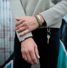 Load image into Gallery viewer, Erik Stone Bead Bracelet Stainless Steel
