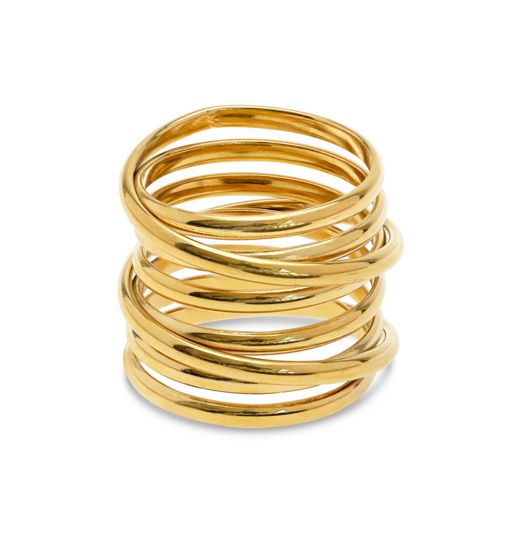 Kylie Multi Layered Ring Stainless Steel