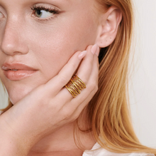Load image into Gallery viewer, Kylie Multi Layered Ring Stainless Steel
