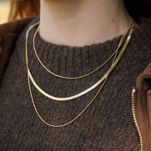 Load image into Gallery viewer, Matilde Triple Chain Necklace Stainless Steel
