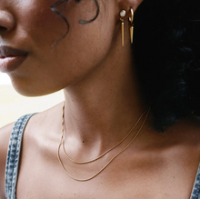 Load image into Gallery viewer, Bim Crystal Spike Earrings Stainless Steel
