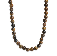 Load image into Gallery viewer, Birgit Tiger Eye Necklace Stainless Steel
