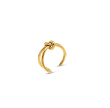 Load image into Gallery viewer, Poppy Knot Ring Stainless Steel
