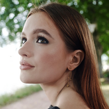 Load image into Gallery viewer, Nella Heart Chain Earrings Stainless Steel
