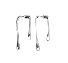 Load image into Gallery viewer, Corinne Drop Bar Earrings Stainless Steel
