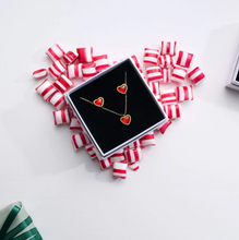 Load image into Gallery viewer, Sonja Heart Necklace &amp; Earrings Set Stainless Steel
