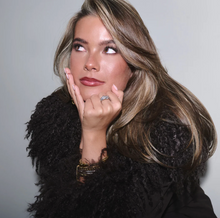 Load image into Gallery viewer, Ethel Crystal Stacked 3 Rings Stainless Steel
